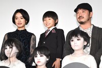 「こどもつかい」公開記念舞台挨拶の様子。