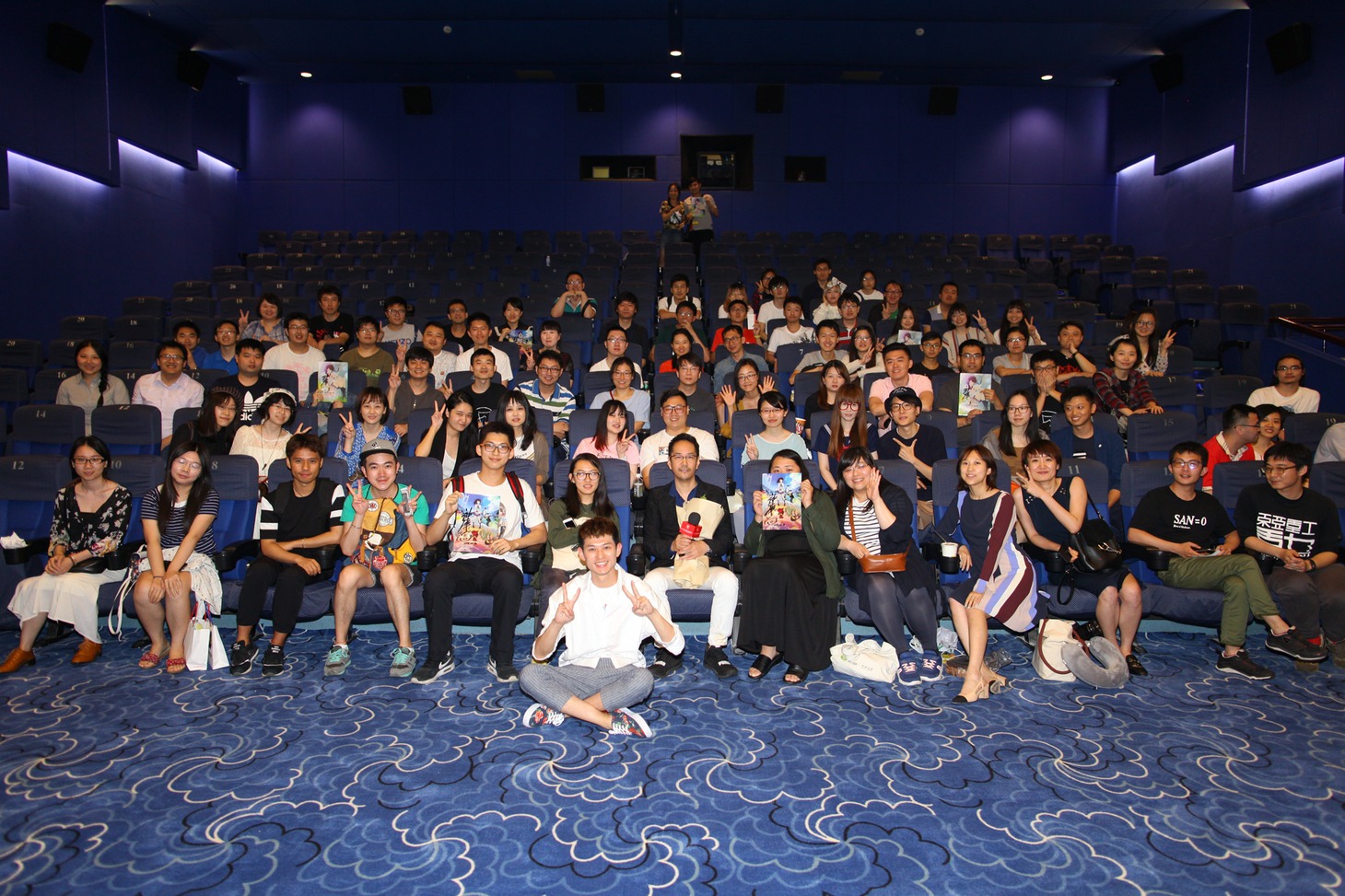 第20回上海国際映画祭「ひるね姫 ～知らないワタシの物語～」舞台挨拶の様子。