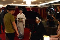 「孤狼の血」撮影現場の様子。