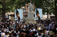 「トランスフォーマー／最後の騎士王」グローバルプレミア会場の様子。