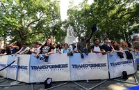 「トランスフォーマー／最後の騎士王」グローバルプレミア会場の様子。