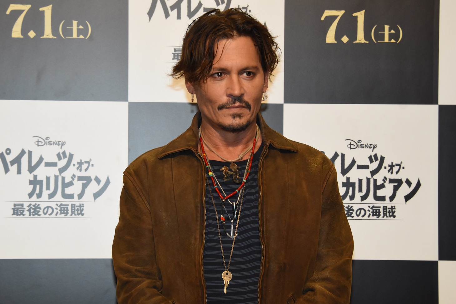 「パイレーツ・オブ・カリビアン／最後の海賊」のWeb合同取材に参加したジョニー・デップ。