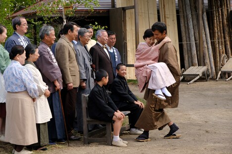 「北の桜守」稚内ロケの様子。