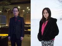 左からリリー・フランキー演じる北城、前田敦子演じる麗子。