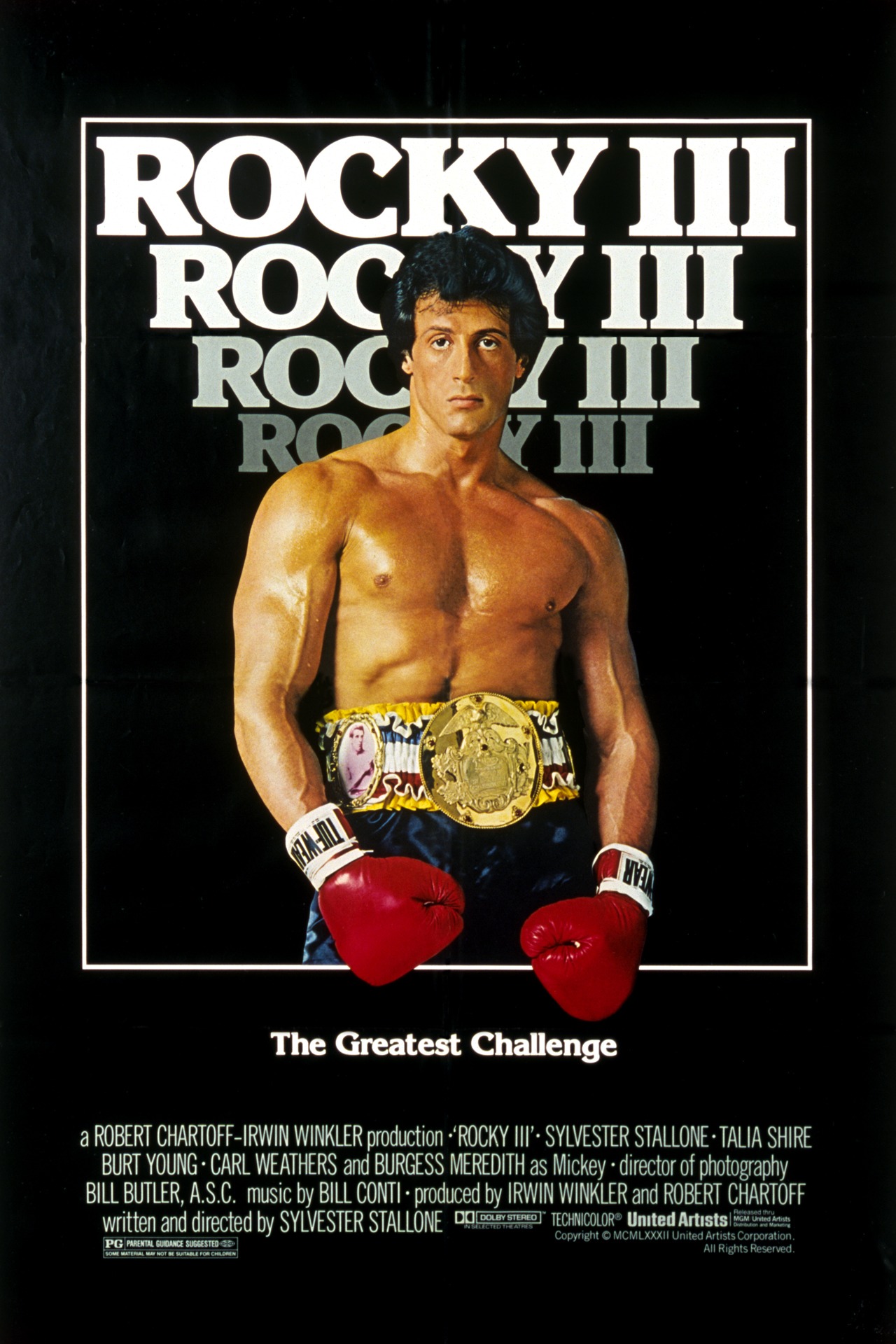 「ロッキー3」キーアート (c)1982 METRO-GOLDWYN-MAYER STUDIOS INC.. All Rights Reserved