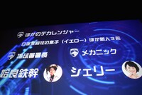 伊藤陽佑によるプレゼンテーション。「デカレンジャーW」の主要キャラの説明。