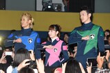 左から林剛史、菊地美香、伊藤陽佑。