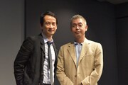 左からトラン・アン・ユン、橋口亮輔。