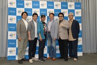 左から江原正士、磯部勉、安原義人、ささきいさお、玄田哲章、山路和弘。