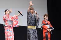 「劇場版ポケットモンスター キミにきめた！」完成披露舞台挨拶の様子。