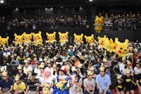 「劇場版ポケットモンスター キミにきめた！」完成披露舞台挨拶の様子。
