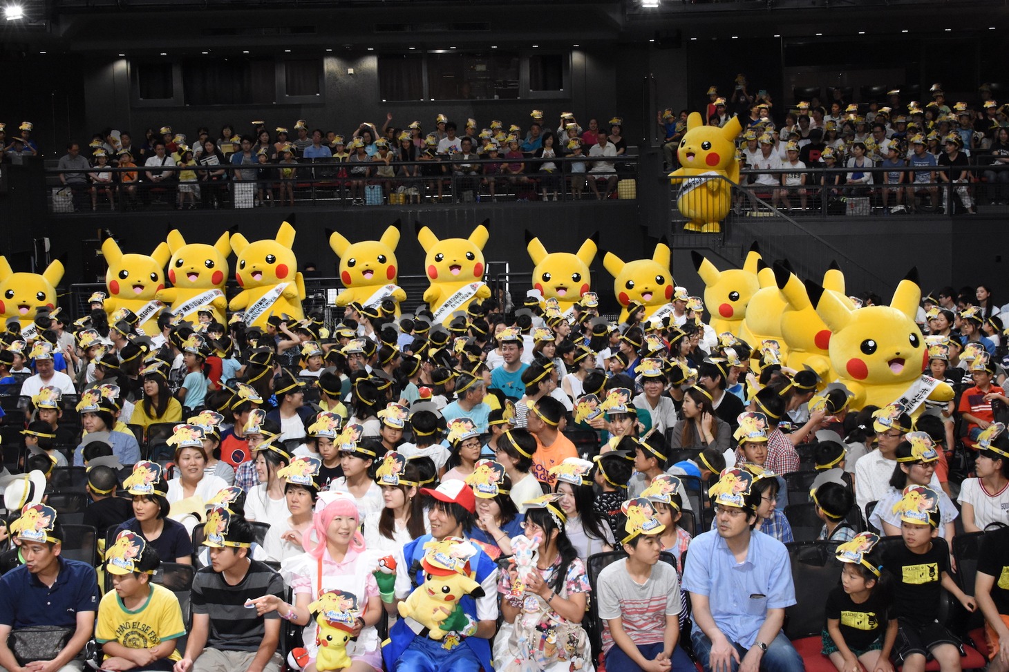 「劇場版ポケットモンスター キミにきめた！」完成披露舞台挨拶の様子。
