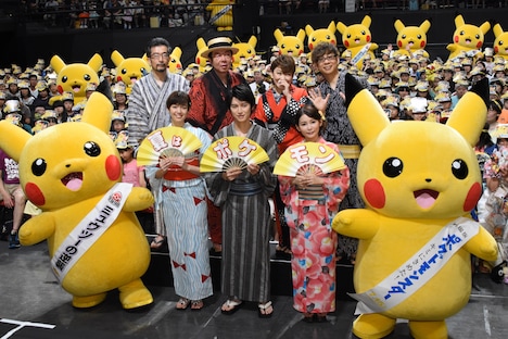 「劇場版ポケットモンスター キミにきめた！」完成披露舞台挨拶の様子。