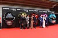 「パワーレンジャー」レッドカーペットの様子。