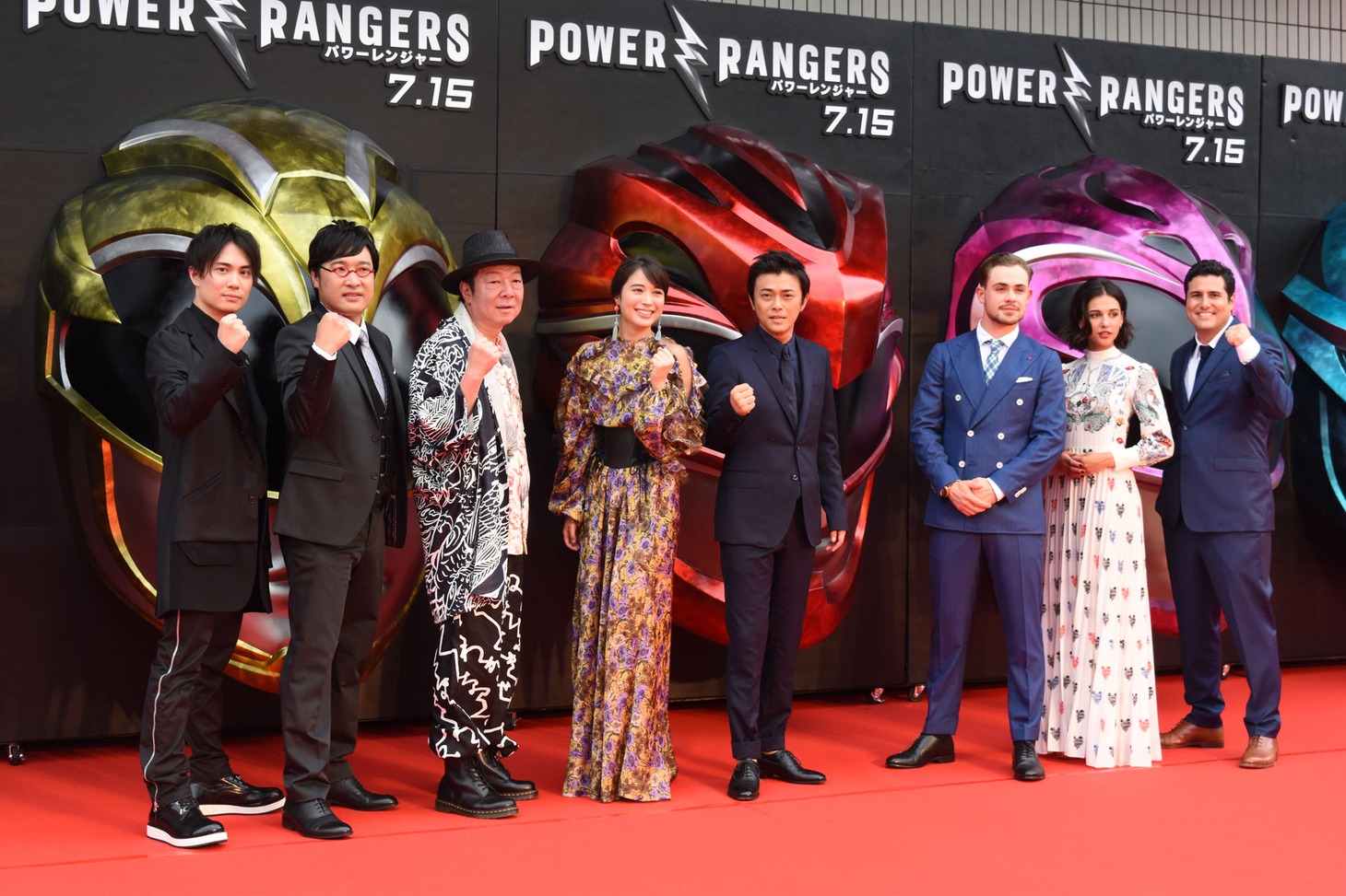 「パワーレンジャー」レッドカーペットイベントの様子。