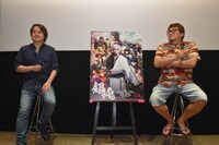 左から松橋真三、福田雄一。