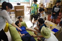 ジュニア映画制作ワークショップ 2016の様子。