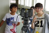 ジュニア映画制作ワークショップ 2016の様子。