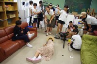 ジュニア映画制作ワークショップ 2016の様子。