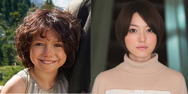 アヌーク・シュテフェン（左）と、日本語吹替を担当する花澤香菜（右）。