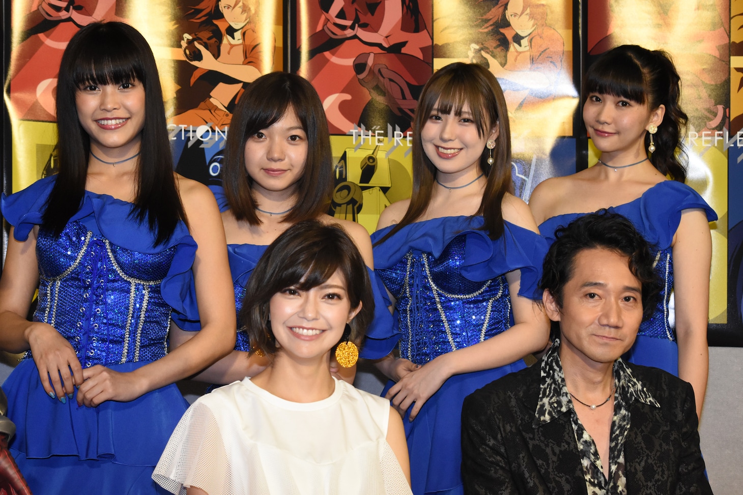 アニメ「THE REFLECTION -ザ・リフレクション-」の試写会の様子。