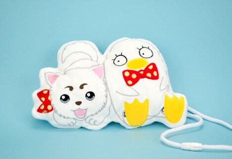 ぬいぐるみポシェット「定春＆エリザベス」（1944円）