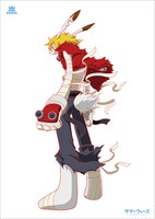 ツリービレッジ限定の岡崎能士描き下ろしデザインポスター（キング・カズマ / B2サイズ）。（864円）