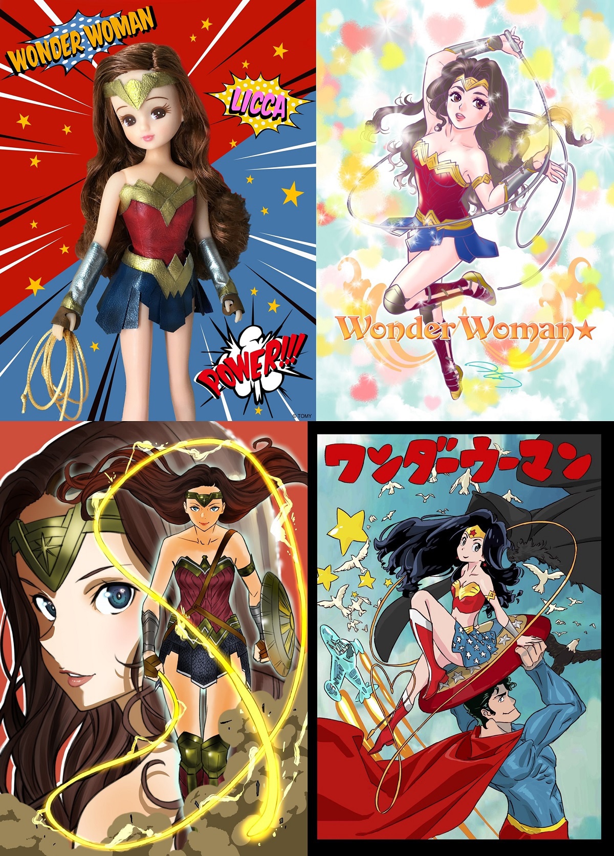 「ワンダーウーマンクリエイターズ コラボ」ビジュアル