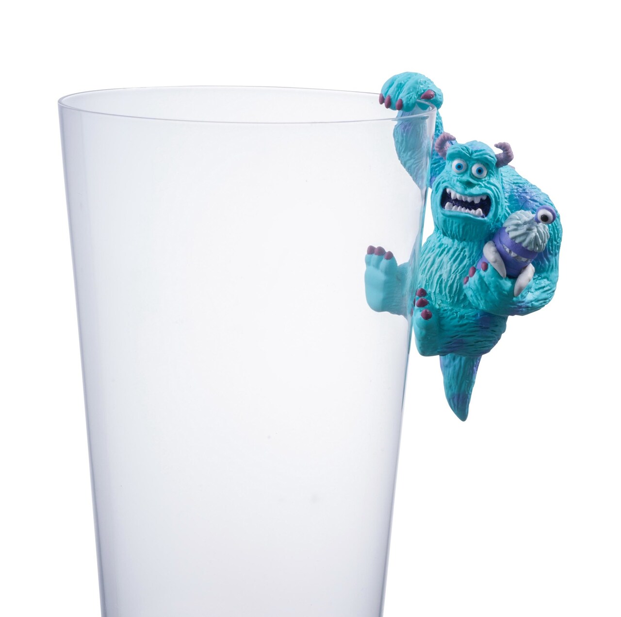 マイクやニモ、ピクサーキャラクターたちがコップのフチで遊べる