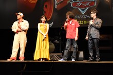 左から山口智充、松岡茉優、奥田民生、藤森慎吾（オリエンタルラジオ）。