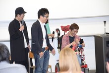 左からリリー・フランキー、松本准平、熊篠慶彦。