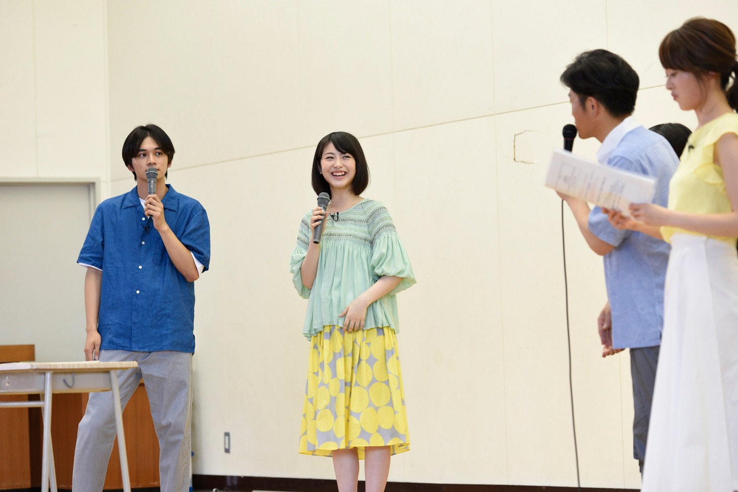 「君の膵臓をたべたい」北海道石狩南高校サプライズイベントの様子。