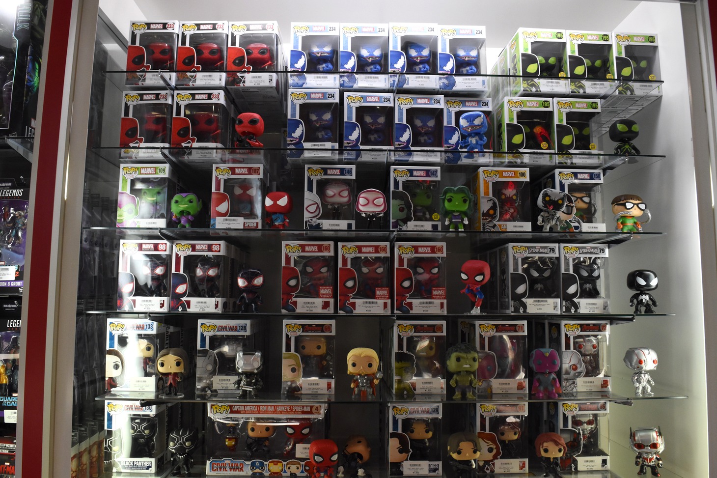 「スパイダーマン：ホームカミング ポップアップストア in 原宿」店内の様子。