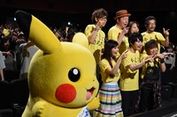 「劇場版ポケットモンスター キミにきめた！」初日舞台挨拶の様子。