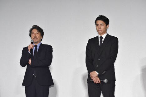 「関ヶ原」舞台挨拶の様子。