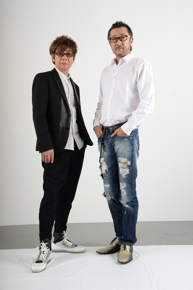 左から山寺宏一、大塚明夫。