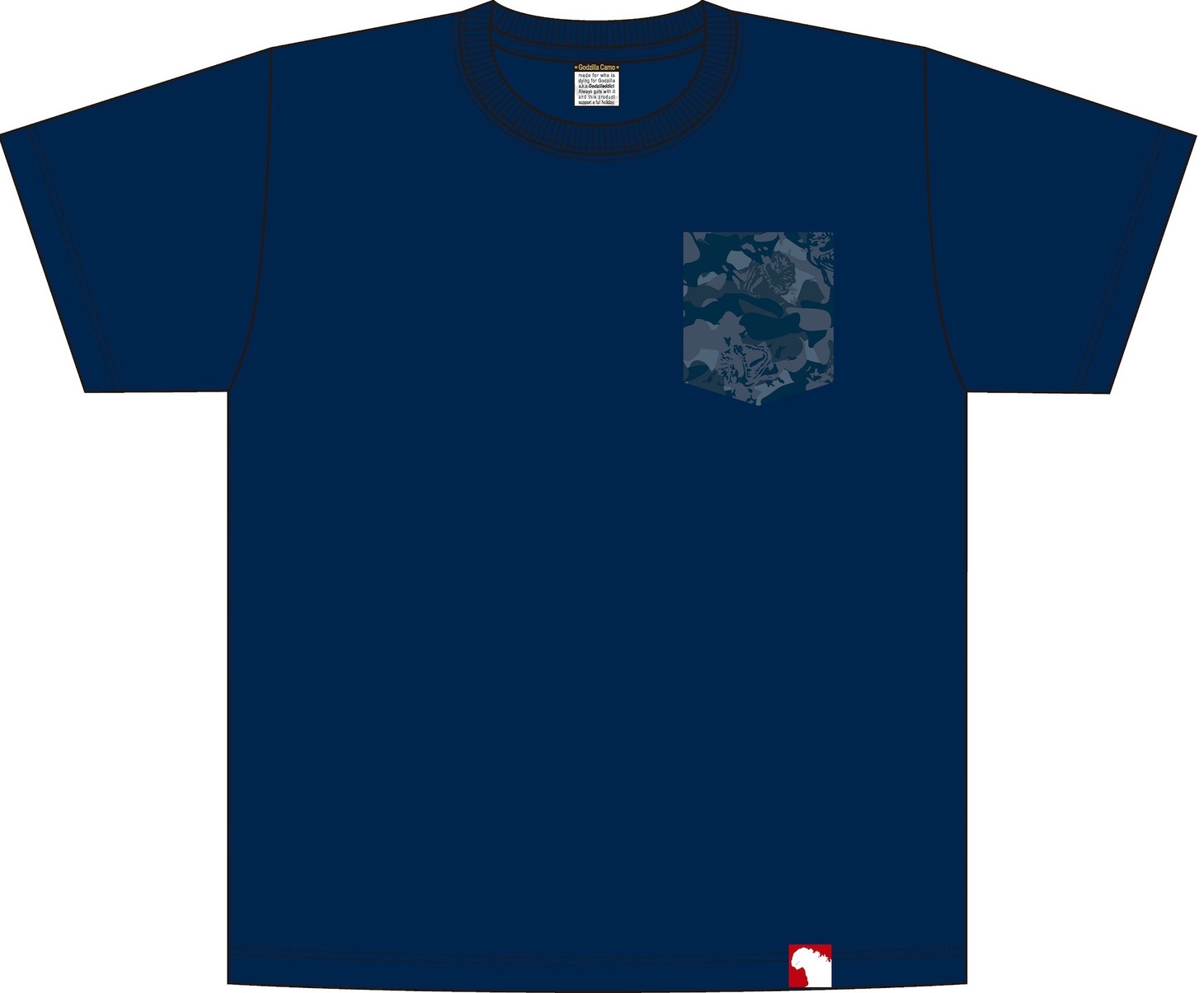 「GODZILLA CAMO」のTシャツ（3480円）。