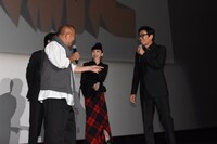 「怪盗グルーのミニオン大脱走」公開記念舞台挨拶の様子。