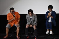 「銀魂」大ヒット御礼舞台挨拶の様子。