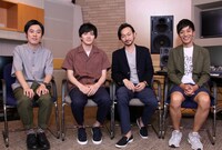 左から好井まさお、林遣都、波岡一喜、村田秀亮。