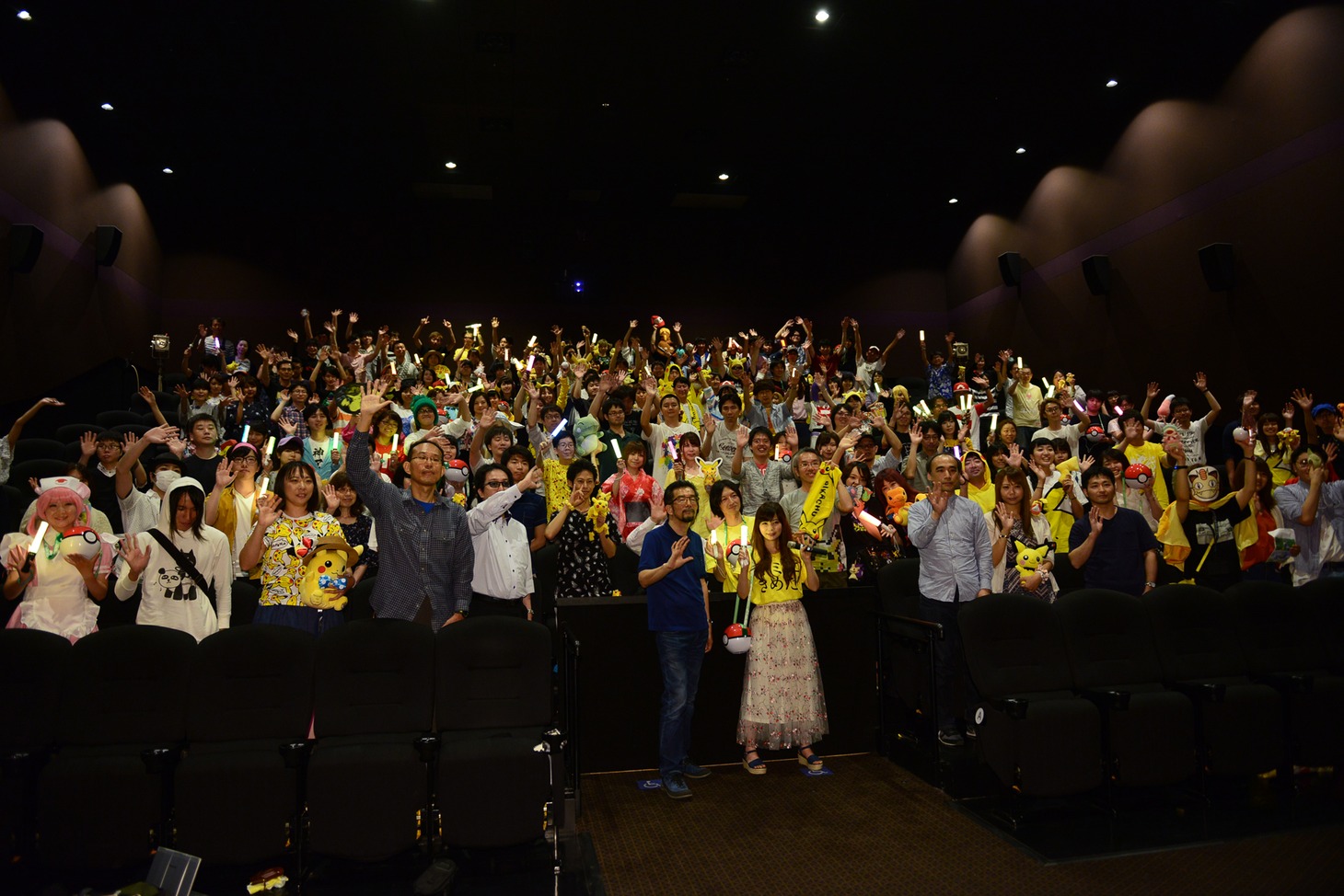 「劇場版ポケットモンスター キミにきめた！」発声可能上映の様子。