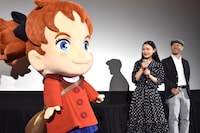 「メアリと魔女の花」大ヒット舞台挨拶の様子。