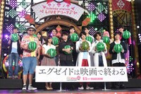 「劇場版 仮面ライダーエグゼイド トゥルー・エンディング」完成披露イベントの様子。