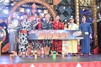 「宇宙戦隊キュウレンジャー THE MOVIE ゲース・インダベーの逆襲」完成披露イベントの様子。