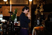 映画「ジョジョの奇妙な冒険 ダイヤモンドは砕けない 第一章」大ヒット祈願イベントの様子。