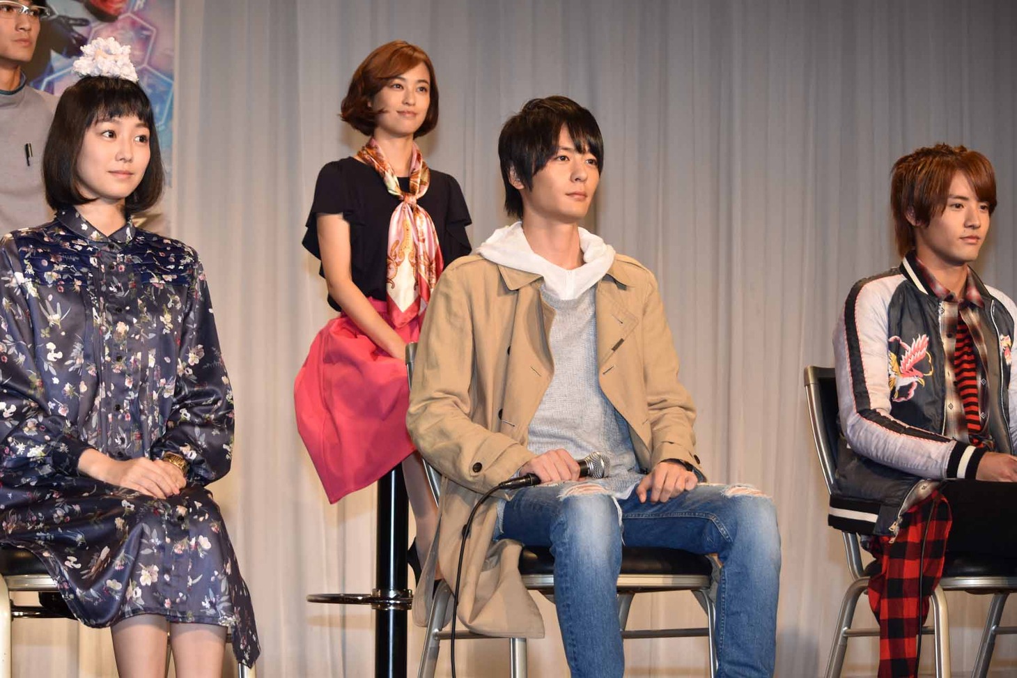 「仮面ライダービルド」製作発表の様子。