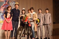 「仮面ライダービルド」製作発表の様子。