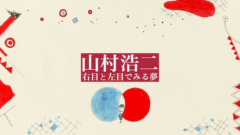 「山村浩二 右目と左目でみる夢」ビジュアル