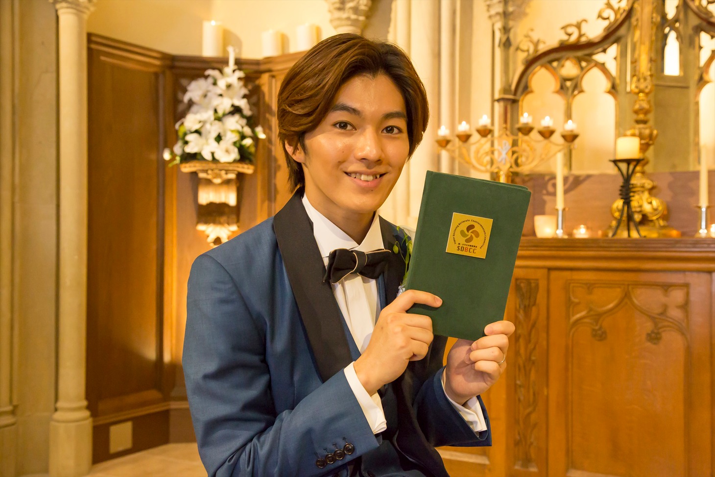 「恋と嘘」メイキング写真より、矢部昌暉。