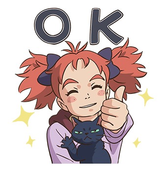 「メアリと魔女の花」LINEスタンプ